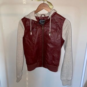 Burgundy Leather Jacket
